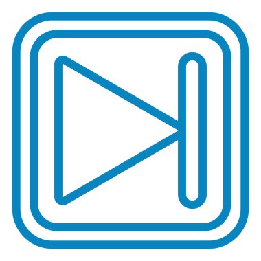 Oynayın. Web simgesi basit illüstrasyon