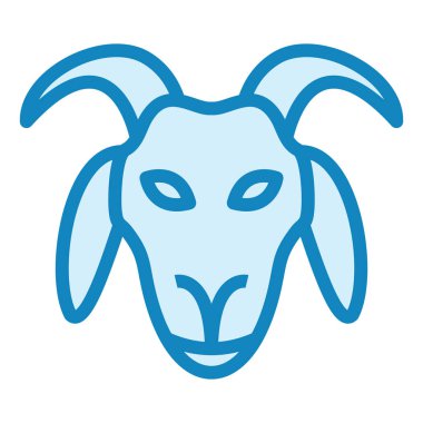 Keçi modern simge vektör illüstrasyonu 