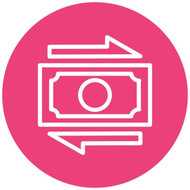 Para için. Web simgesi basit illüstrasyon