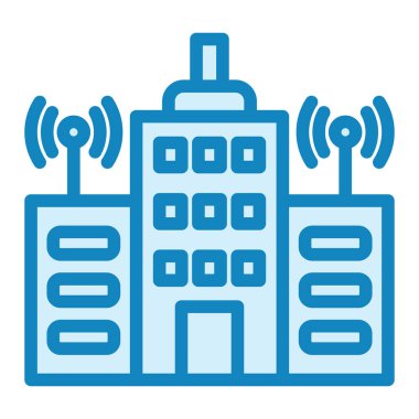 Şehircilik. Web simgesi basit illüstrasyon