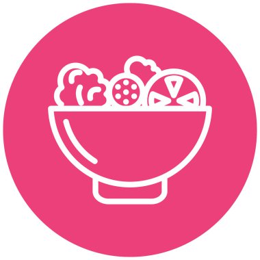 yiyecek ve içecek ikonu, vektör illüstrasyonu  