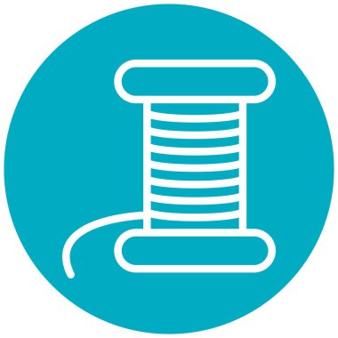 Tek dikiş simgesinin vektör illüstrasyonu