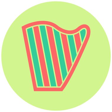 Harp simgesi, vektör illüstrasyonu