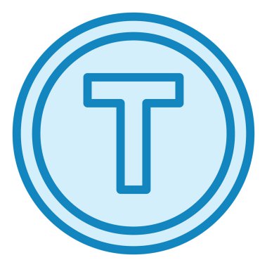 T Junction modern simge vektör çizimi  