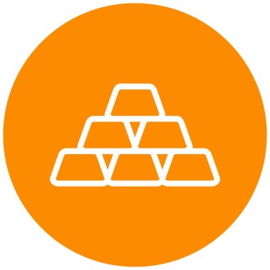 Altın külçeler. Web simgesi