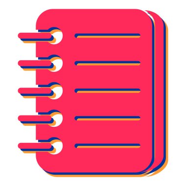 Kontrol listesi vektör renk simgesi