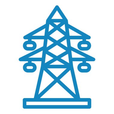Elektrik güç simgesinin vektör illüstrasyonu