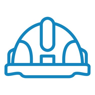 Miğfer. Web simgesi basit illüstrasyon