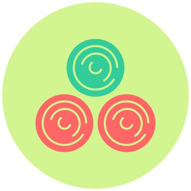 Saman simgesi, vektör illüstrasyonu