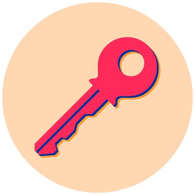 Anahtar. Web simgesi basit illüstrasyon