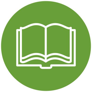 Kitap. Web simgesi basit illüstrasyon