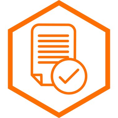 belge simgesi, vektör çizimi