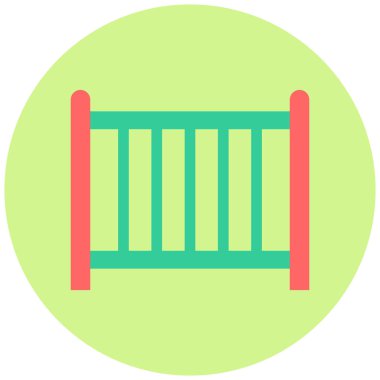 Beşik. Web simgesi basit tasarım