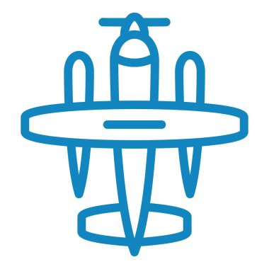 Uçak. Web simgesi basit illüstrasyon