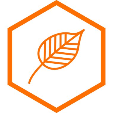 Yaprak ikonu vektör illüstrasyonu