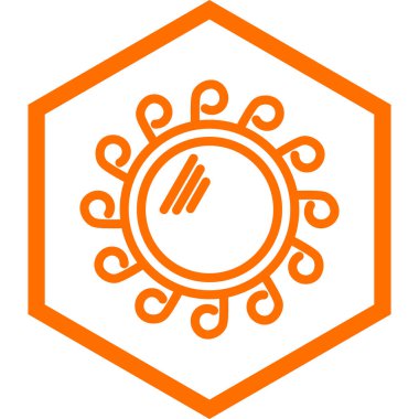 Güneş Simgesi Vektör illüstrasyonu