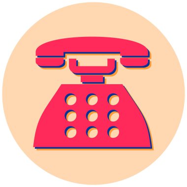 Telefon. Web simgesi basit tasarım