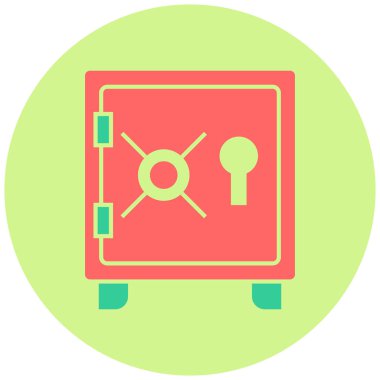 Kasa. Web simgesi basit illüstrasyon