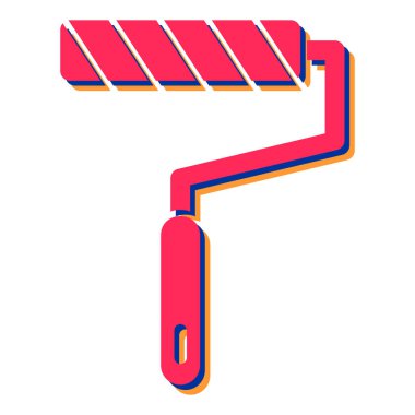 Boya silindiri ikonu. vektör illüstrasyonu