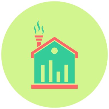 Gayrimenkul İstatistiklerinin vektör illüstrasyonu