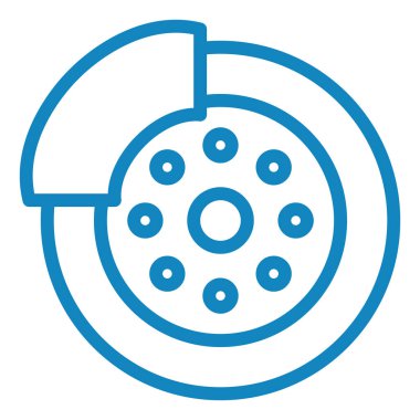 Pizza ikonu vektör illüstrasyonu