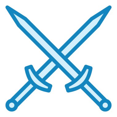 Kılıç. Web simgesi basit illüstrasyon