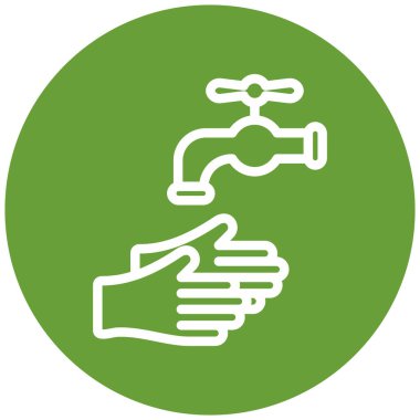 Bir tap simgesinin vektör illüstrasyonu