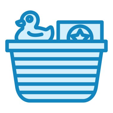 Oyuncak Sepeti Modern ikon vektör çizimi