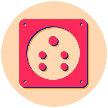 Soket. Web simgesi basit illüstrasyon