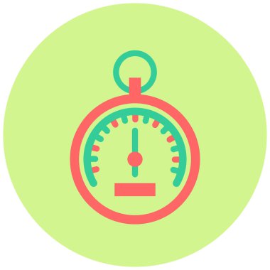 Barometre. Web simgesi basit illüstrasyon