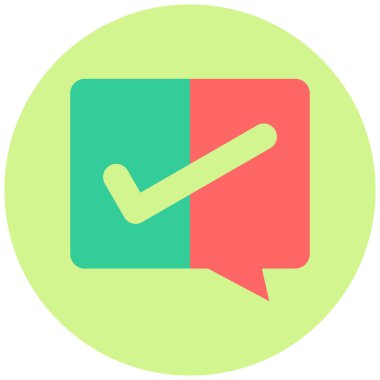 Konuş. Web simgesi basit illüstrasyon