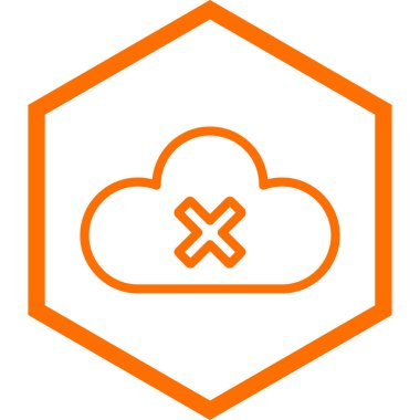 Bulut. Web simgesi basit illüstrasyon