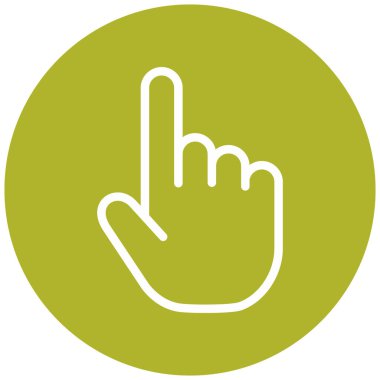 Parmak imleci. Basit resimleme