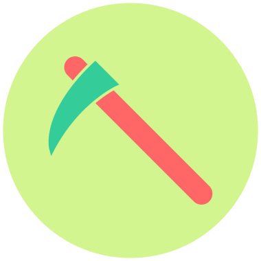 Tırpan. Web simgesi basit illüstrasyon