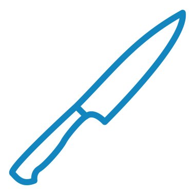 Bıçak. Web simgesi basit illüstrasyon