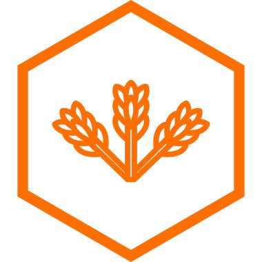 buğday simgesinin vektör illüstrasyonu