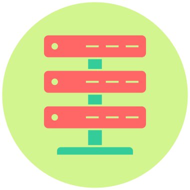 Sunucu. Web simgesi basit tasarım