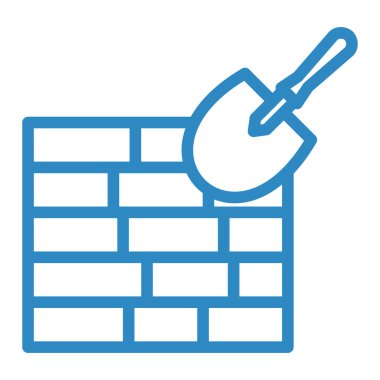 İnşaat ikonu. Web için mala vektör simgelerinin özet çizimi