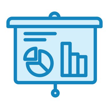 grafik simgesi vektörü. İnce çizgi işareti. İzole edilmiş kontür sembolü gösterimi