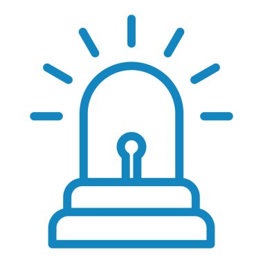 Alarm simgesi, vektör illüstrasyonu basit tasarım