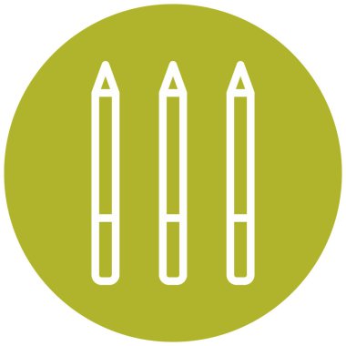 Kalem. Web simgesi basit illüstrasyon