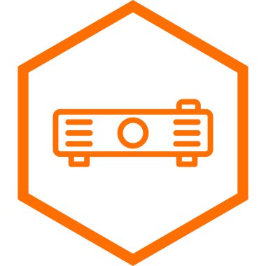 Video projektör vektör simgesi