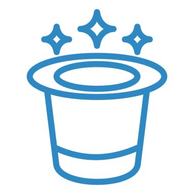 Bir kova simgesinin vektör illüstrasyonu