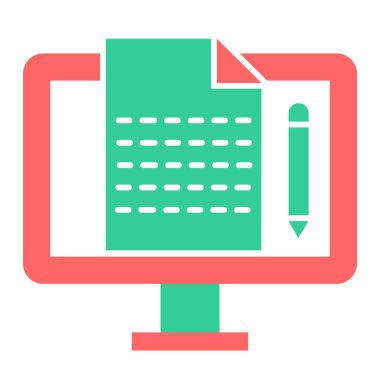 Bilgisayar. Web simgesi basit illüstrasyon