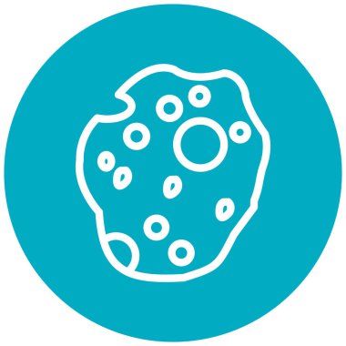 Bir gezegen simgesinin vektör illüstrasyonu