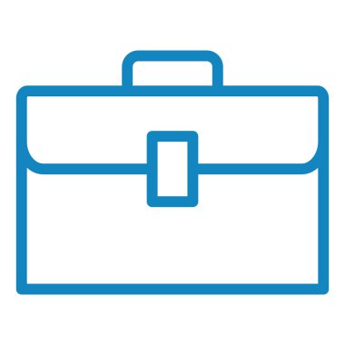 Çanta. Web simgesi basit illüstrasyon