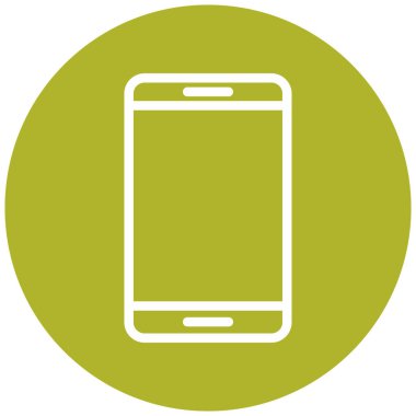 cep telefonu simgesi. Web tasarımı için akıllı telefon vektör simgelerinin basit çizimi