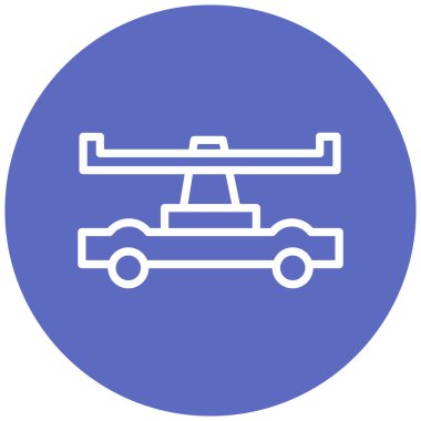 - Araba. Web simgesi basit illüstrasyon