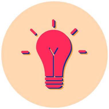 Bir fikrim var. Web simgesi basit illüstrasyon