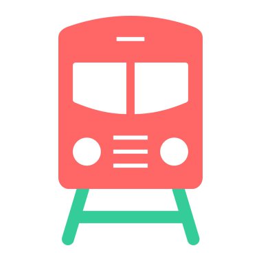 tren. Web simgesi basit illüstrasyon